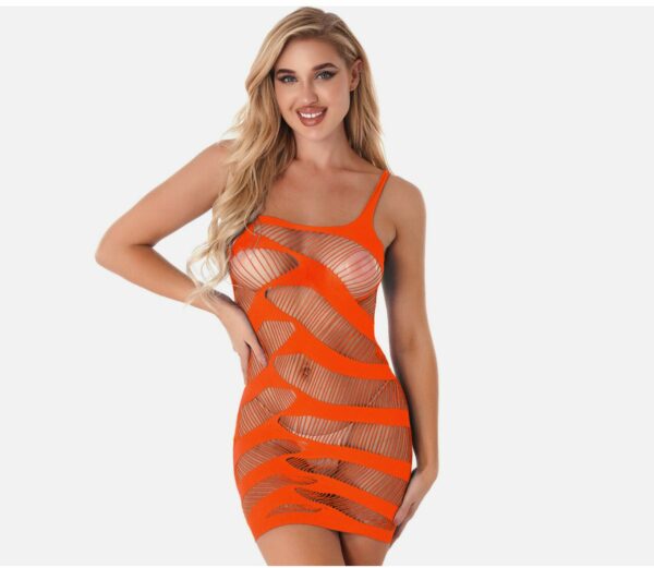 Fishnet Mini Dress See Through Skirt